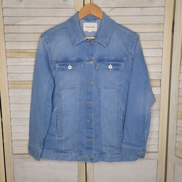 Vince Camuto Long Sleeve Jean Trucker Jacket Women’s Size Small Soft Denim 4 / 6 - Picture 3 of 10